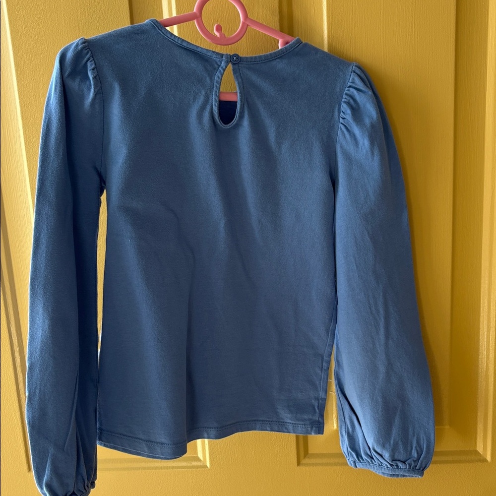 Janie and Jack Elsa Blue girls Long Sleeve Shirt - Picture 3 of 4